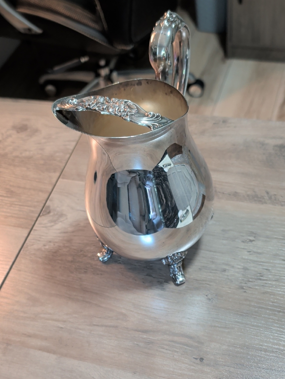 Vintage International Silver Countess Silver Plated Water Pitcher 9” w Ice Lip